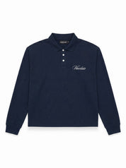 Signature Long Sleeve Polo Shirt - Navy