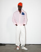 Striped Signature Long Sleeve Shirt - Rose