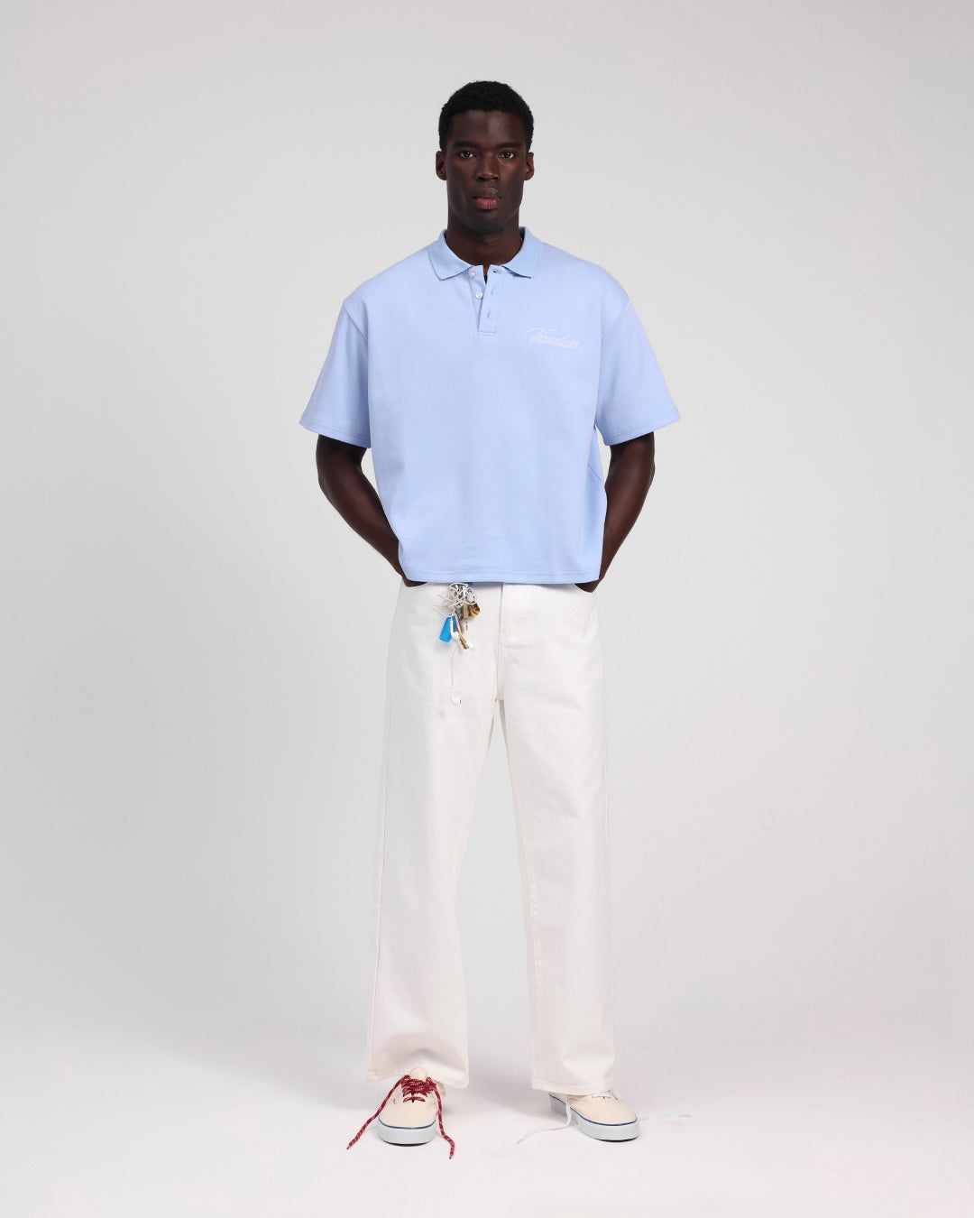 Signature Short Sleeve Polo Shirt - Sky