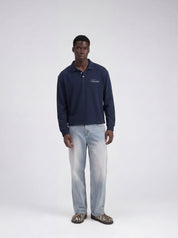 Signature Long Sleeve Polo Shirt - Navy