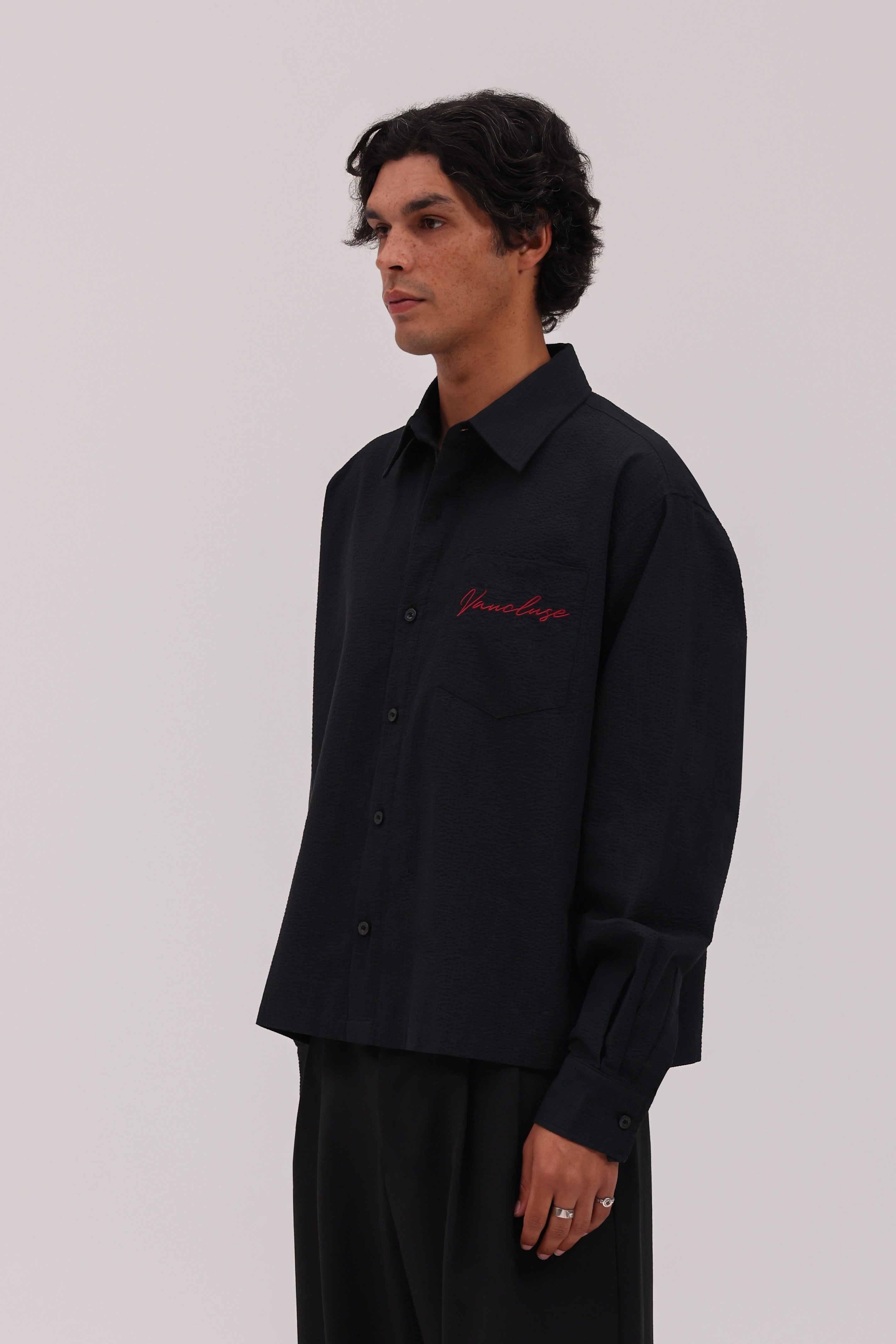 Signature Long Sleeve Shirt - Black