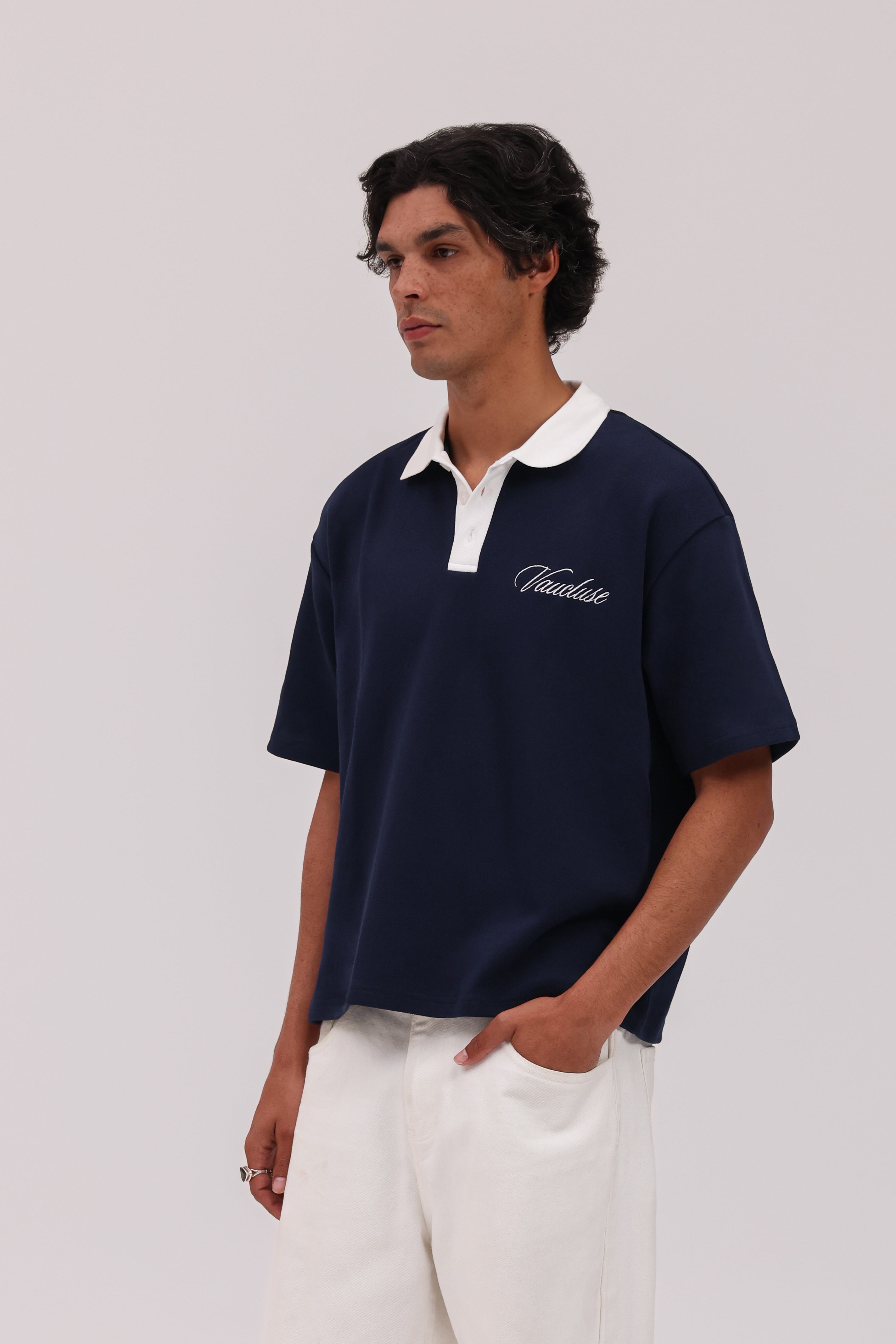 Signature Short Sleeve Polo Shirt - Navy