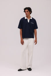 Signature Short Sleeve Polo Shirt - Navy