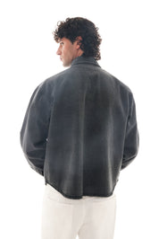 Denim Signature Long Sleeve Shirt - Charcoal
