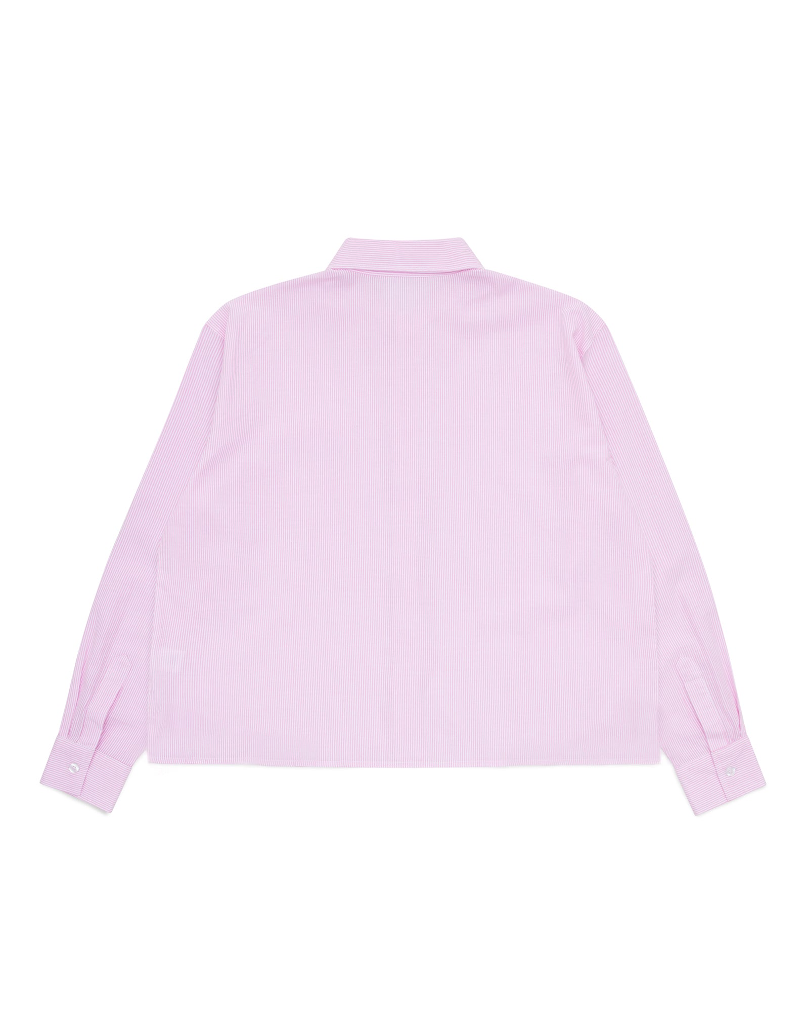 Striped Signature Long Sleeve Shirt - Rose