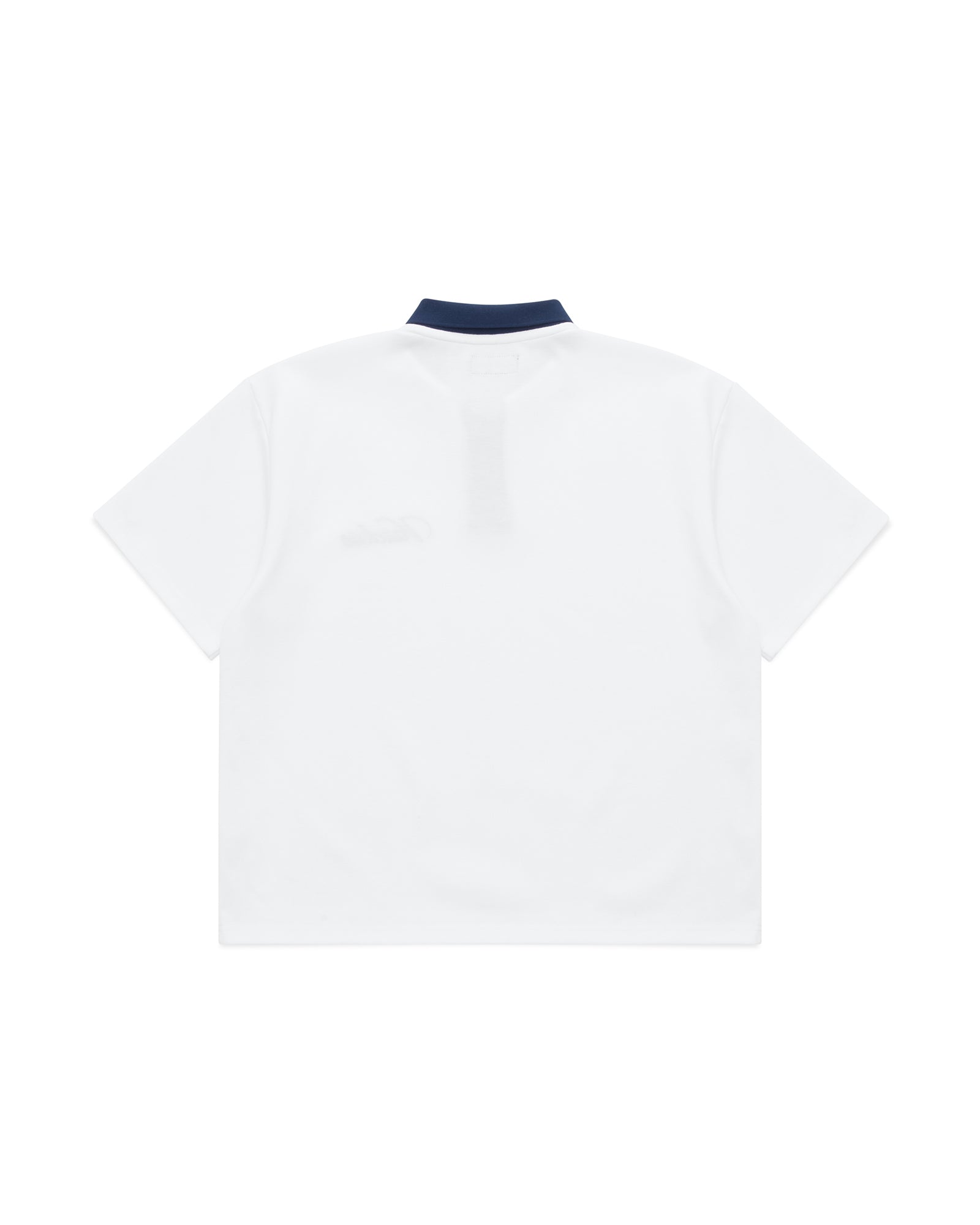 Signature Short Sleeve Polo Shirt - White/Navy