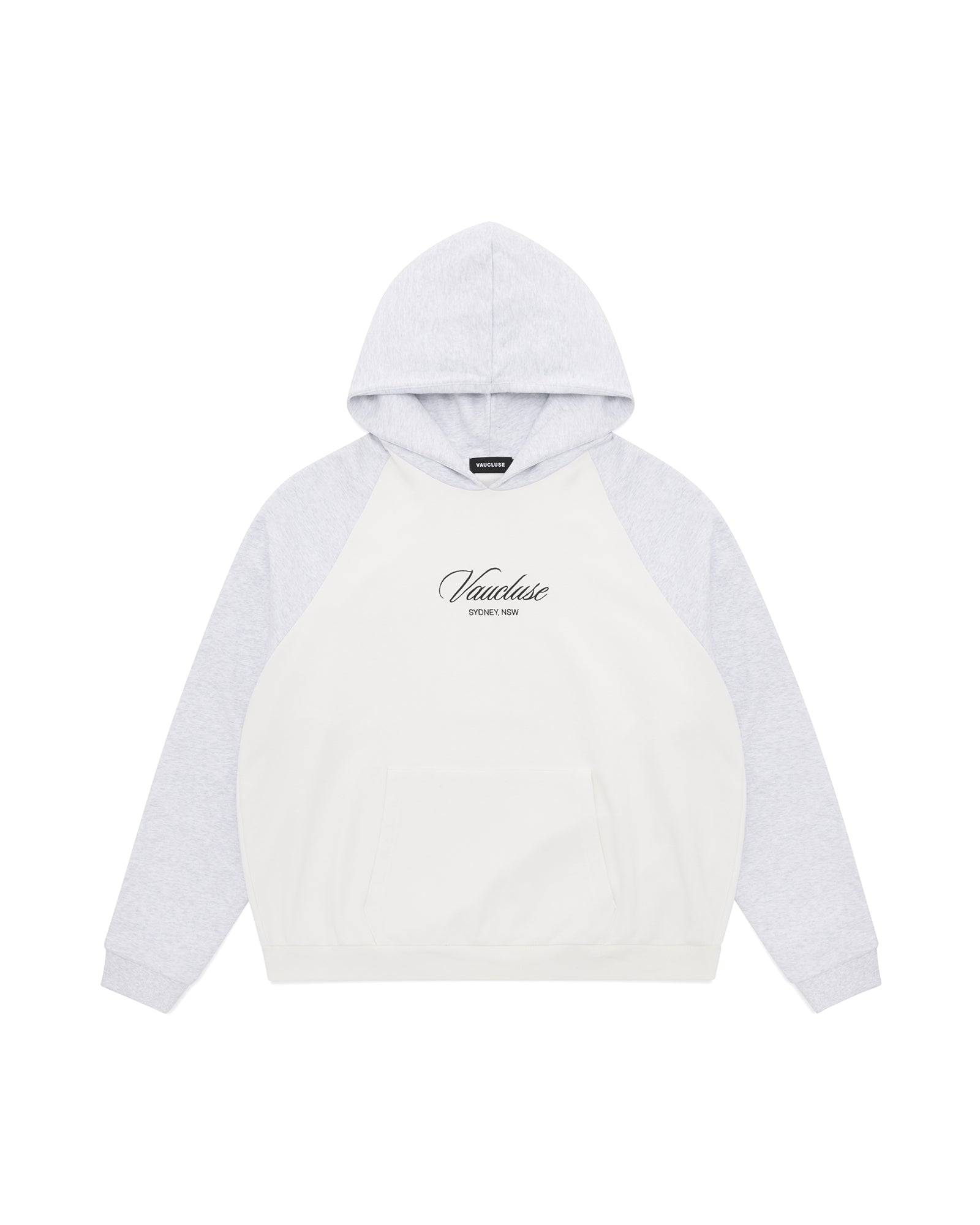 Sydney Heritage Raglan Hoodie - Off White/Grey