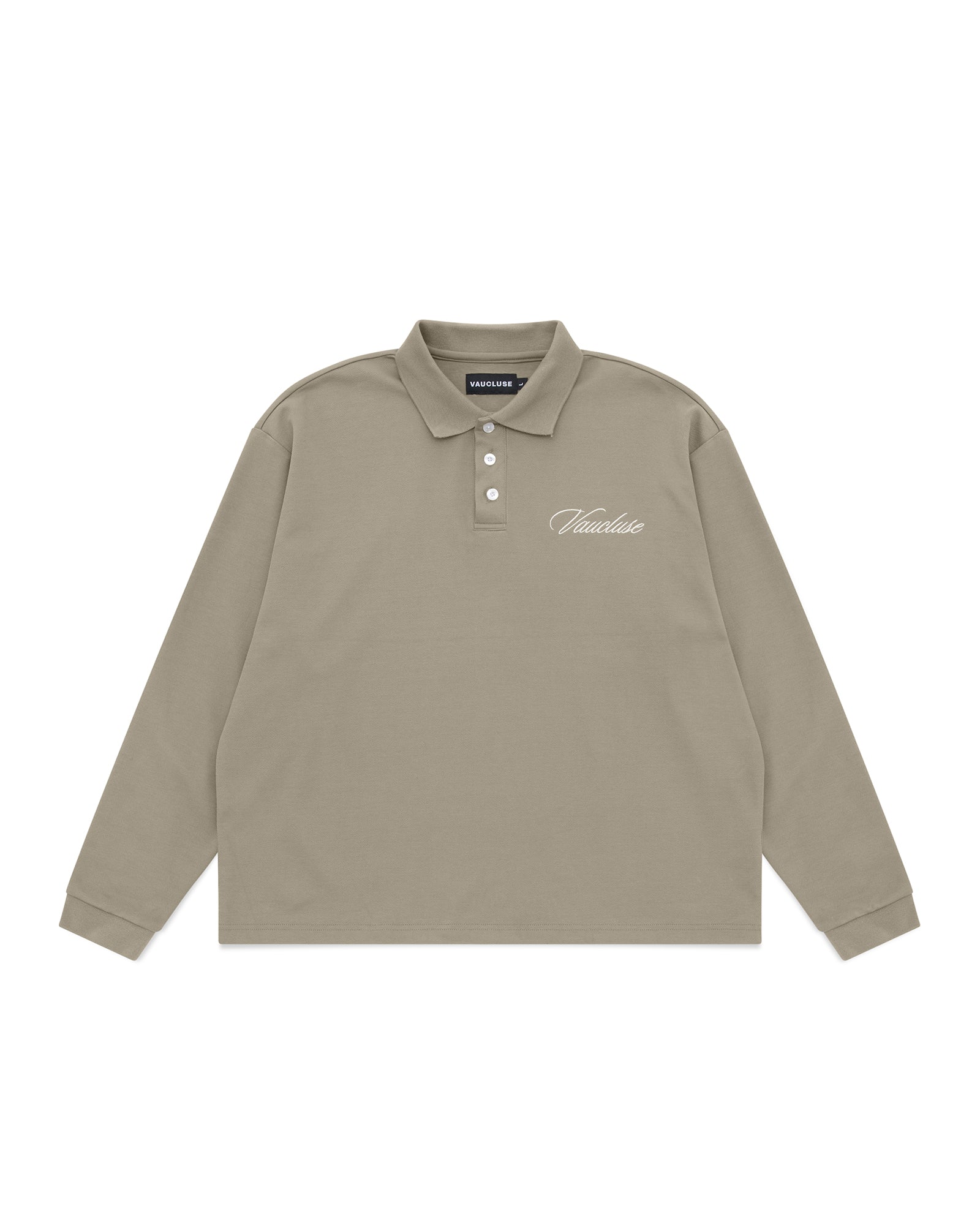 Signature Long Sleeve Polo Shirt - Muted Olive
