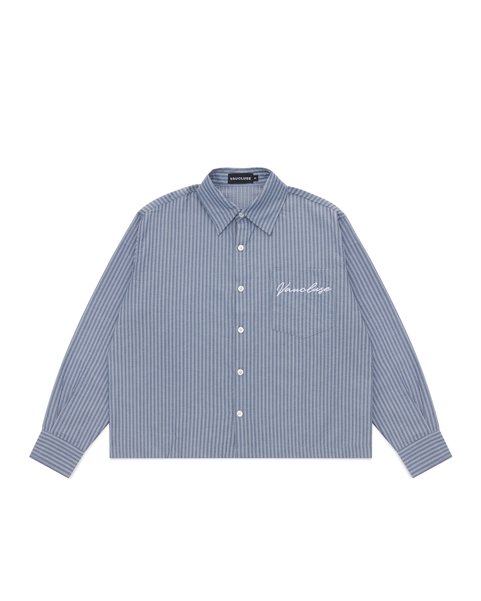 Striped Signature Long Sleeve Shirt - Slate