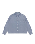 Striped Signature Long Sleeve Shirt - Slate