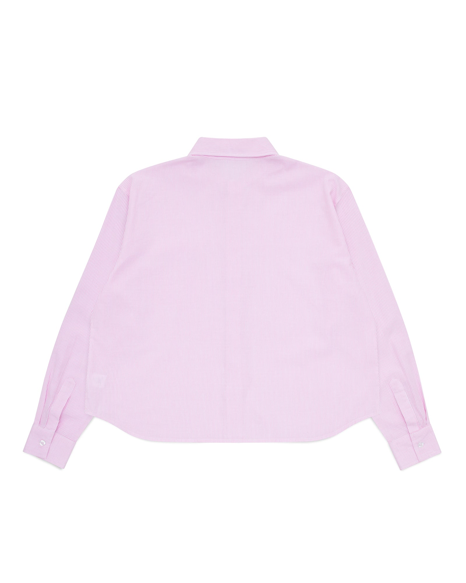 Striped Signature Long Sleeve Shirt - Rose