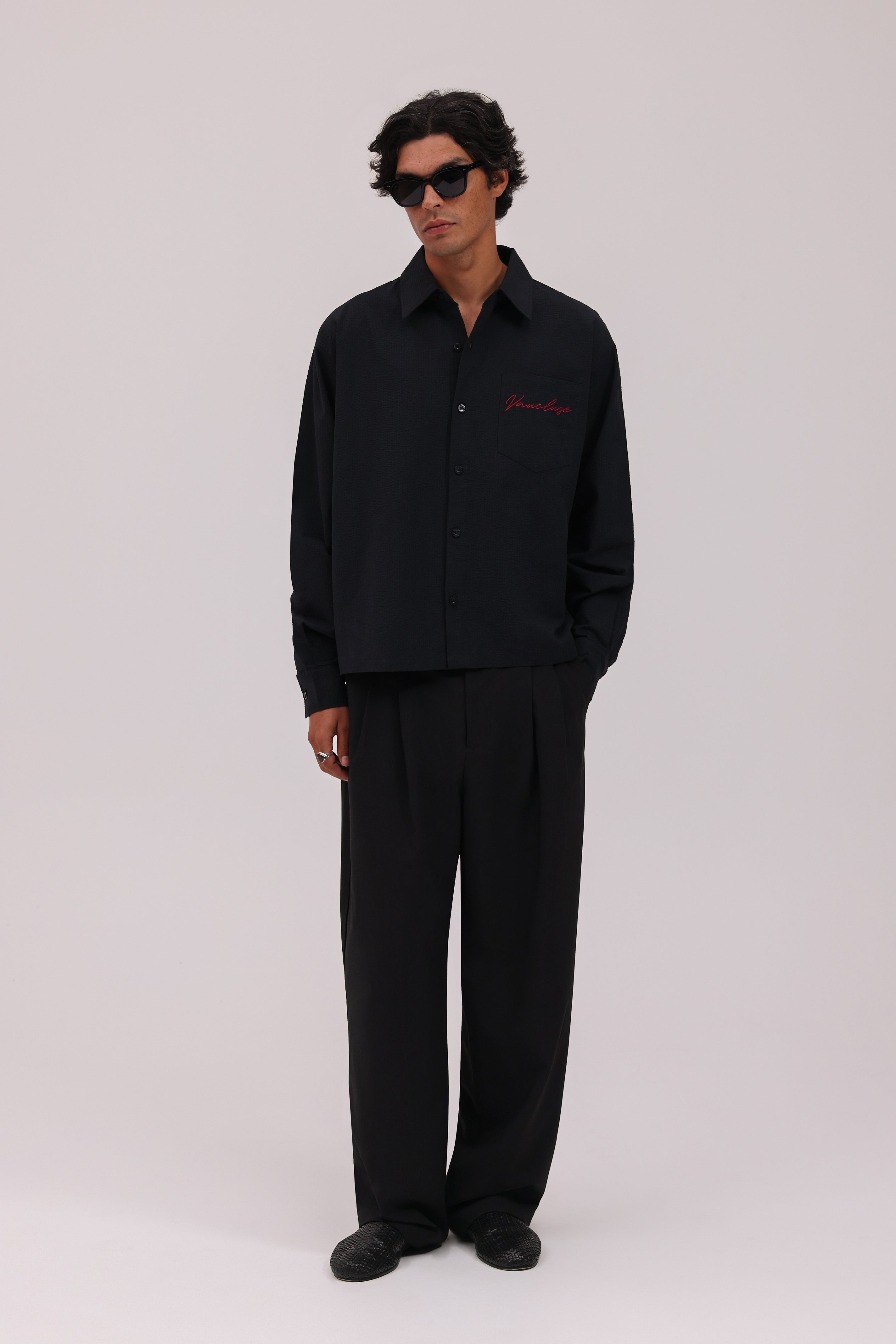 Signature Long Sleeve Shirt - Black