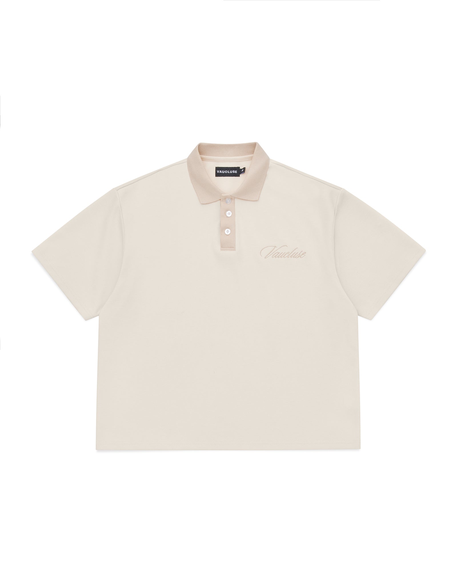 Signature Short Sleeve Polo Shirt - Cream/Beige